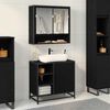 vidaXL Bathroom Cabinet Black Oak 65 x 33 x 60 cm Engineered Wood