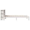 vidaXL Bookcase Bed without Mattress White 90x200cm Solid Wood Pine