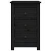 vidaXL Bedside Cabinets 2 pcs Black 40x35x61.5 cm Solid Wood Pine