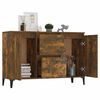vidaXL Sideboard Smoked Oak 102x35x70 cm Engineered Wood