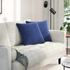 vidaXL Sofa Pillows 2 pcs Police Blue 45 x 45 cm Corduroy Fabric