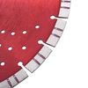 vidaXL Diamond Cutting Disc with Turbo and Holes Steel 350 mm