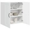 vidaXL Kitchen Cabinet Kalmar High Gloss White 80 x 31 x 80 cm