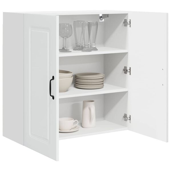 vidaXL Kitchen Cabinet Kalmar High Gloss White 80 x 31 x 80 cm