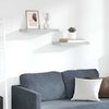 vidaXL Floating Wall Shelves 2 pcs Concrete Grey 50x23x3.8 cm MDF