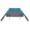 vidaXL Family Tent Folding with Roof Blue and Grey 660 x 456 x 200 cm