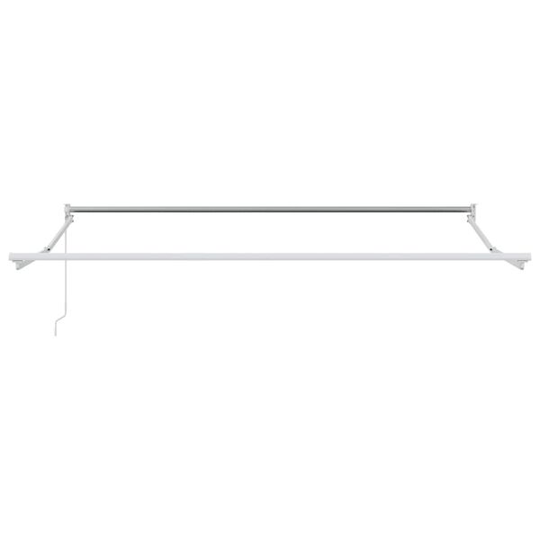 vidaXL Awning Manual White 3.5 x 2.5 m Metal
