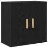 vidaXL Wall Cabinet 60 x 30 x 60 cm Engineered Wood Black Oak