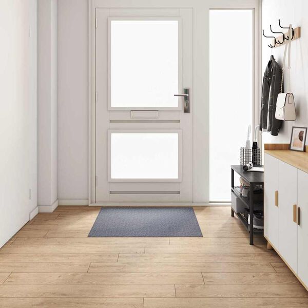 vidaXL Carpet Runner Light Grey 100 x 100 cm Fabric