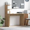 vidaXL Desk with Shelf Artisan Oak 102 x 50 x 124 cm Engineered Wood