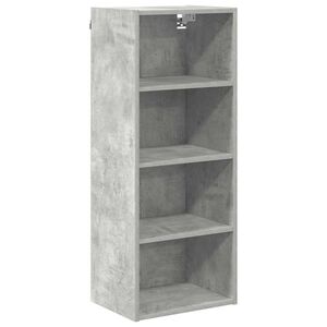 vidaXL Hanging Cabinet with Storage Concrete Grey 40 x 29.5 x 100 cm