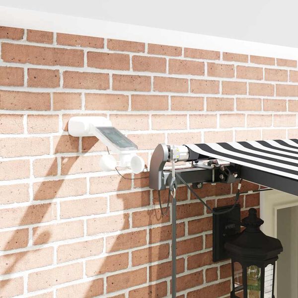 vidaXL Automatic Retractable Awning with LEDs Anthracite&White 600x300 cm