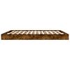 vidaXL Bed Frame without Mattress Smoked Oak 180x200 cm Engineered Wood