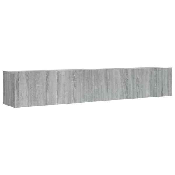 vidaXL 2 Piece TV Cabinet Set Grey Sonoma Engineered Wood