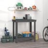 vidaXL Work Bench Grey 80x50x80 cm Solid Wood Pine