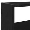 vidaXL Wall Cube Shelf 7 Compartments Black Engineered Wood