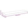 vidaXL Floating Wall Shelves 2 pcs Grey 80x23.5x3.8 cm MDF