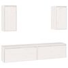 vidaXL TV Cabinets 4 pcs White Solid Wood Pine