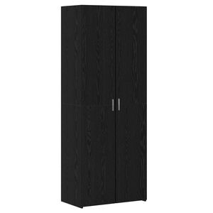 vidaXL Highboard Black oak 70 x 42.5 x 185 cm Engineered wood
