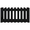 vidaXL Garden Raised Bed with Fence Design Black 100x50x50 cm Solid Wood Pine