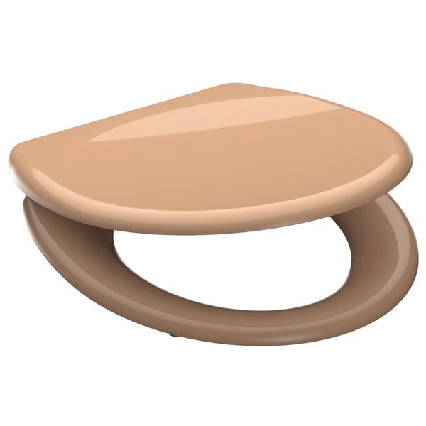 SCH&Uuml;TTE Duroplast Toilet Seat with Soft-Close Quick Release BEIGE