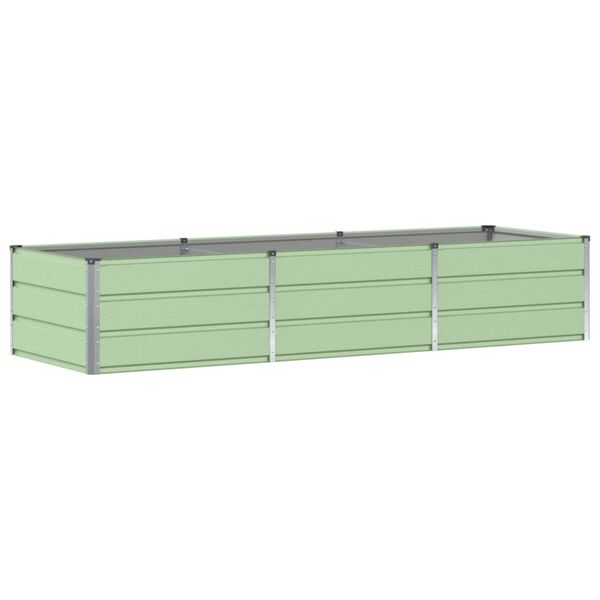 vidaXL Planter Green 240 x 80 x 45 cm Steel