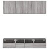 vidaXL 5 Piece TV Wall Units Grey Sonoma Engineered Wood