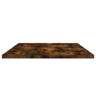 vidaXL Wall Shelves 4 pcs Smoked Oak 100x40x1.5 cm Engineered Wood