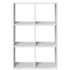 vidaXL Room Divider Bookcase White 69.5x29x103.5 cm Engineered Wood