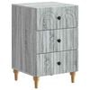 vidaXL Bedside Cabinet Grey Sonoma 43x 41 x 66.5 cm Engineered Wood