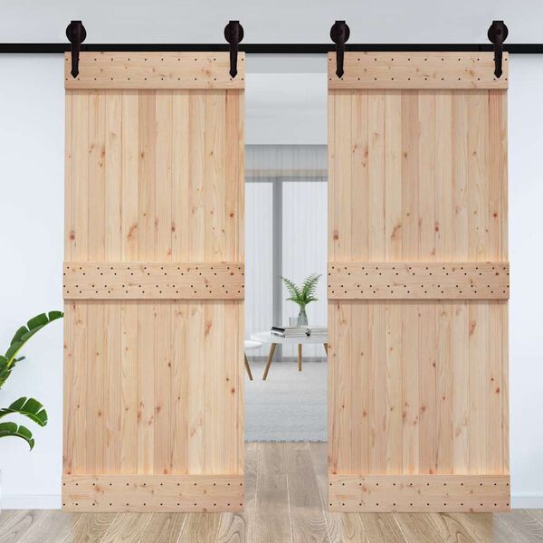 vidaXL Door NARVIK 95x210 cm Solid Wood Pine