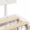 vidaXL Bed Frame with Headboard White 75 x 190 cm Solid Pine Wood