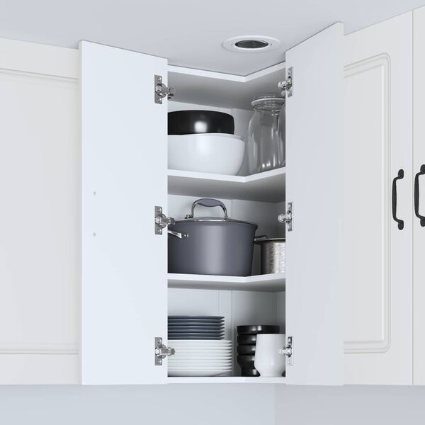 vidaXL Kitchen Cabinet Kalmar White 57 x 57 x 80 cm Engineered Wood