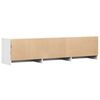vidaXL TV Cabinet with LED White 165 x 34 x 40 cm Engineered Wood
