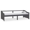 vidaXL 3-Seater Day Bed without Mattress Dark Grey 90x200cm
