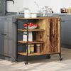 vidaXL Kitchen Trolley Old Wood 87.5 x 39 x 84.5 cm Engineered Wood