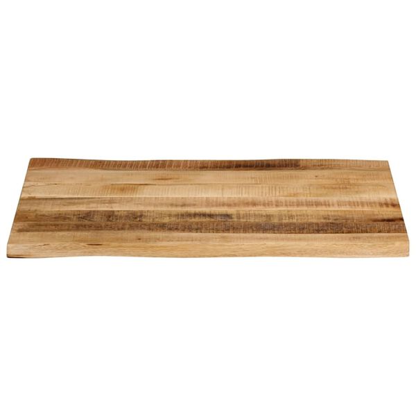 vidaXL Table Top Live Edge 90x60x3.8 cm Solid Wood Rough Mango