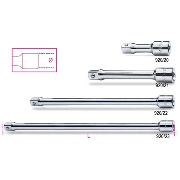 Beta Tools 1/2 Drive Extension Bar 920/21