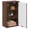 vidaXL Bathroom Cabinet Wall-mounted Brown Oak 39 x 23.5 x 65 cm