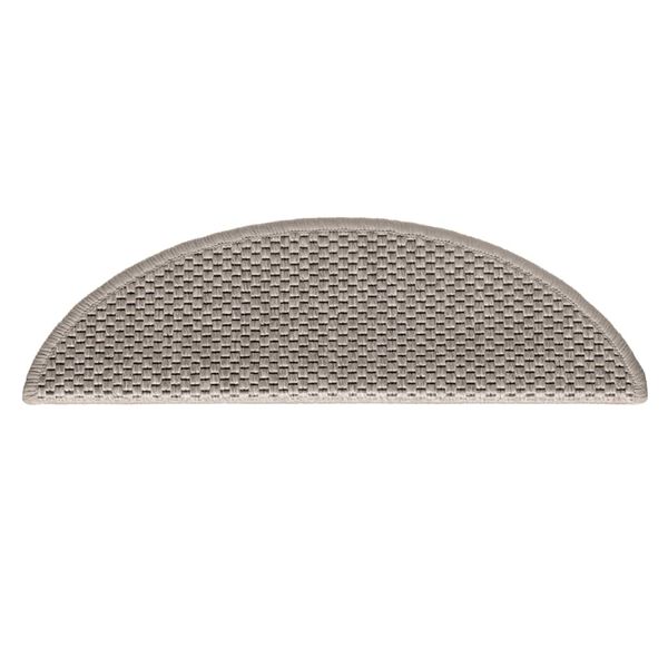 vidaXL Stair Mats Self-adhesive Sisal-Look 15 pcs 56x17x3 cm Silver