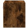 vidaXL Wall-mounted Bedside Cabinets with LED Lights 2 pcs Smoked Oak