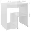 vidaXL Bed Cabinet High Gloss White 40x30x40 cm Engineered Wood