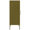 vidaXL Storage Cabinet Olive Green 42.5x35x101.5 cm Steel