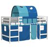 vidaXL Kids' Loft Bed with Tunnel without Mattress Blue 90x190cm