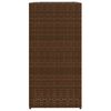 vidaXL Garden Planters 2 pcs Brown 40x40x80 cm Poly Rattan