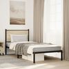 vidaXL Metal Bed Frame without Mattress Sonoma Oak 75x190 cm Small Single