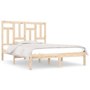 vidaXL Bed Frame without Mattress 120x190 cm Small Double Solid Wood