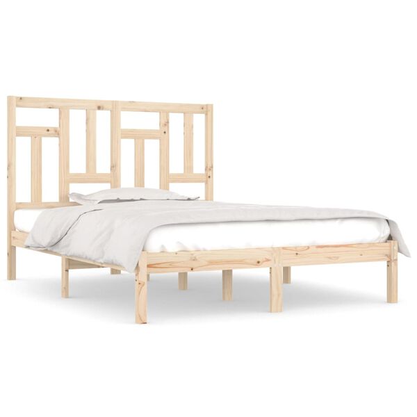vidaXL Bed Frame without Mattress 120x190 cm Small Double Solid Wood