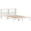 vidaXL Bed Frame without Mattress White 150x200 cm King Size Solid Wood Pine