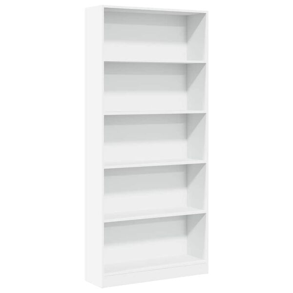 vidaXL Bookcase White 80x24x176 cm Engineered Wood